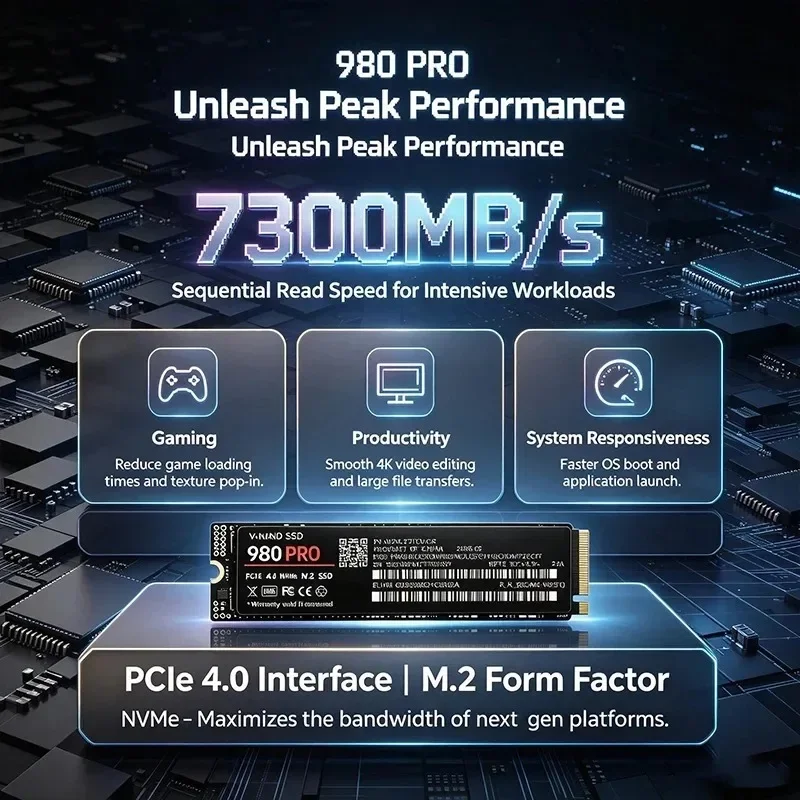 980 PRO NVMe M.2 2280 SSD PCIe - M.2 Nvme 4Tb Pcie 4.0 Ssd avis et prix