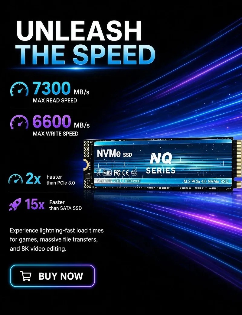 SSD NVMe série NQ 2TB/4TB NVMe - M.2 Nvme 4Tb Pcie 4.0 Ssd avis et prix