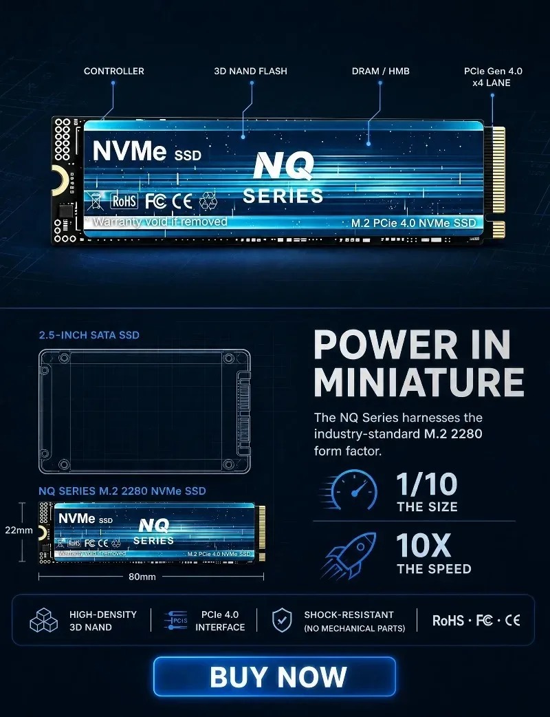 SSD NVMe série NQ 2TB/4TB NVMe - M.2 Nvme 4Tb Pcie 4.0 Ssd avis et prix