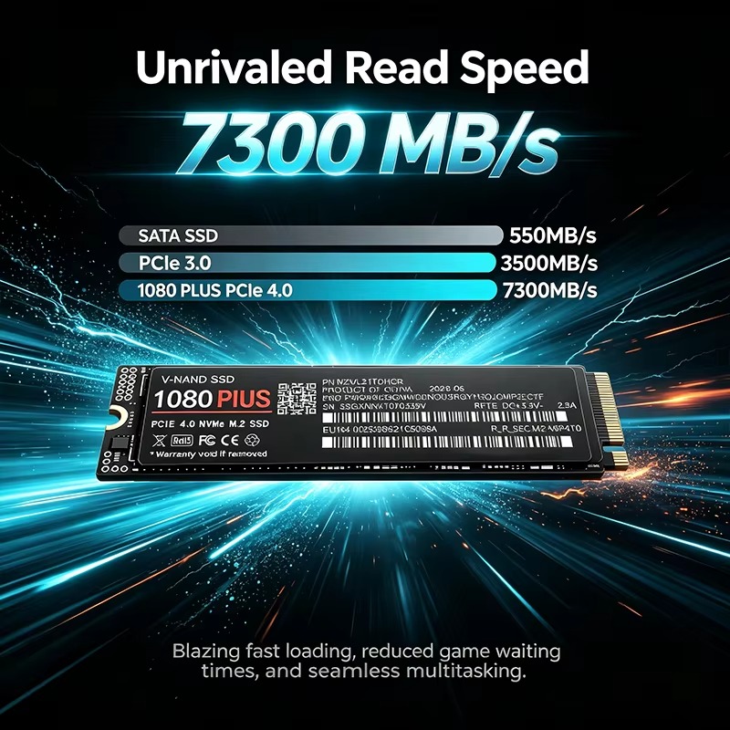 SSD NVMe M.2 pour jeux, 1080 P - M.2 Nvme 4Tb Pcie 4.0 Ssd avis et prix