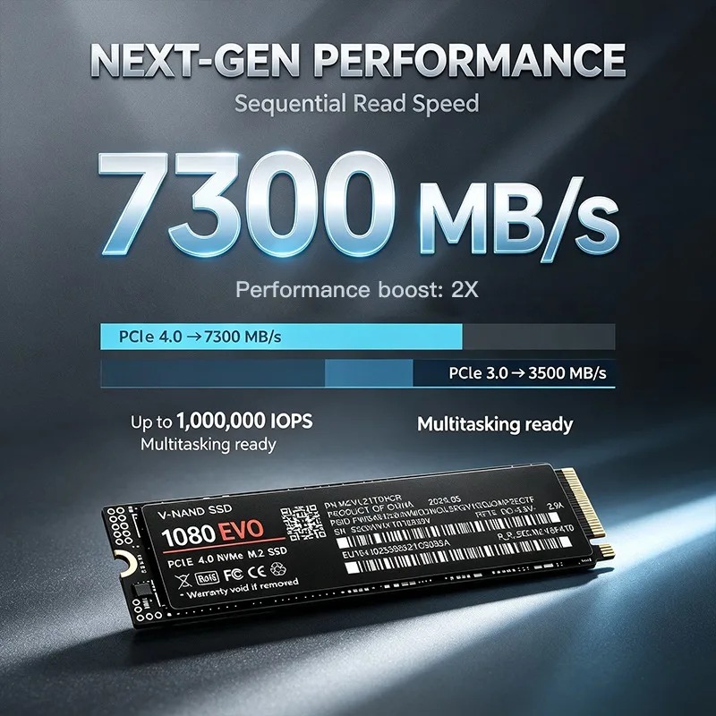 1080 EVO M.2 NVMe PCIe 4.0, di - M.2 Nvme 4Tb Pcie 4.0 Ssd avis et prix